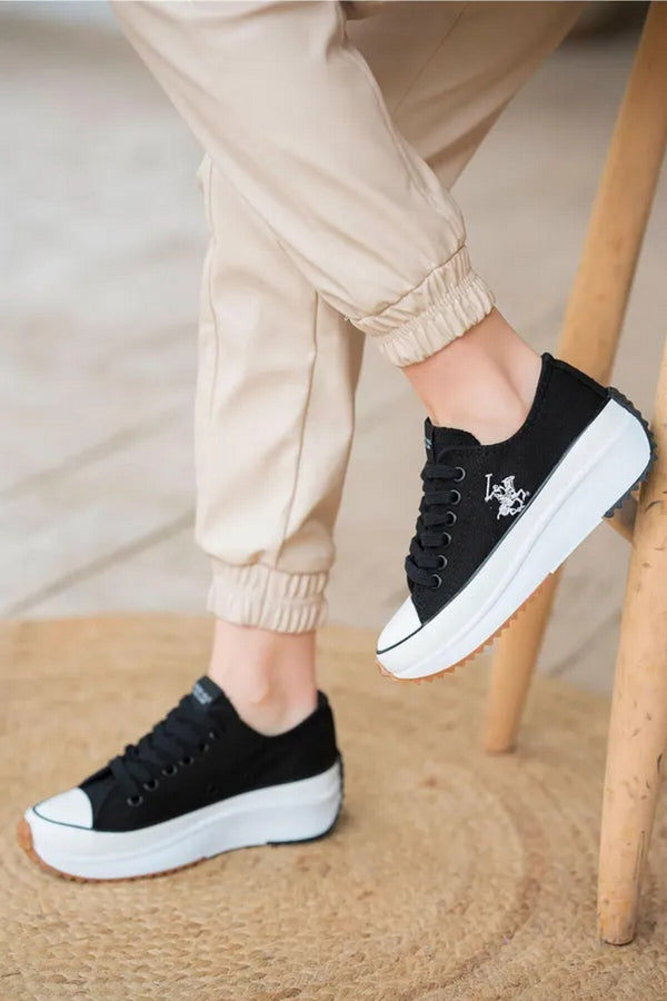 Polo Club Minimalist Kadın Günlük Sneaker - Platform Taban