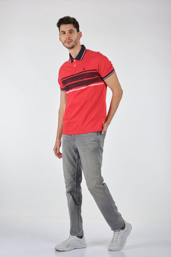 Porto Cervo Erkek Minimalist Polo Yaka Kısa Kol T-Shirt - Günlük Şıklık
