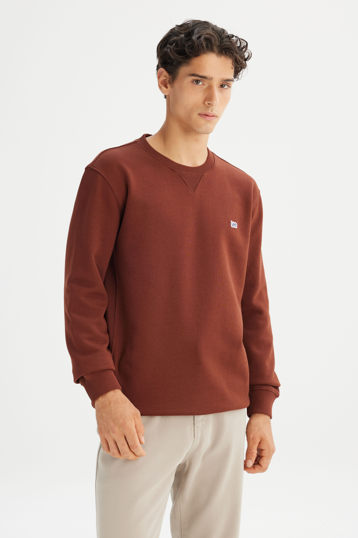 Regular Fit Normal Kesim Bisiklet Yaka Sweatshirt Lee Translation missing: tr.content.product_image_main