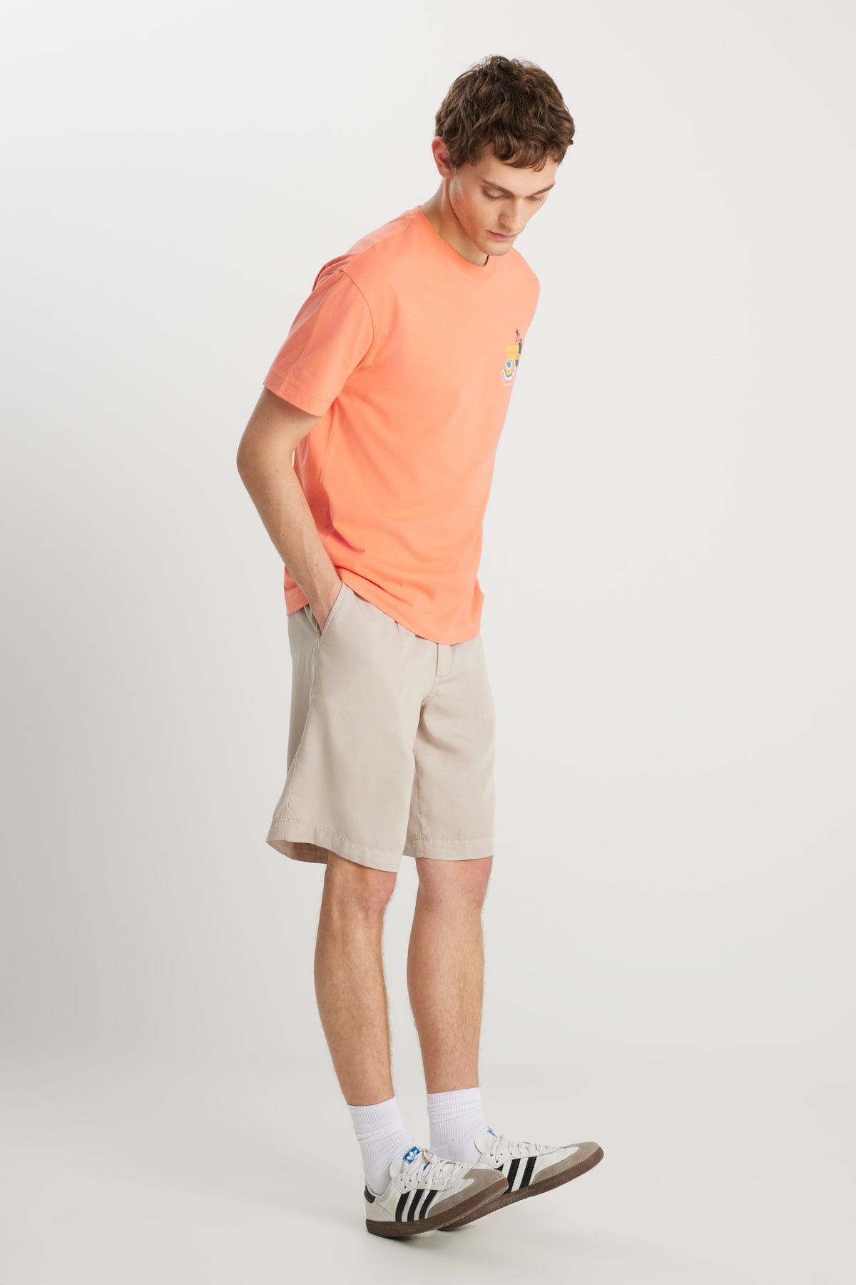 Regular Fit Normal Kesim Normal Bel Taş Rengi Yumuşak Dokulu Şort Wrangler
