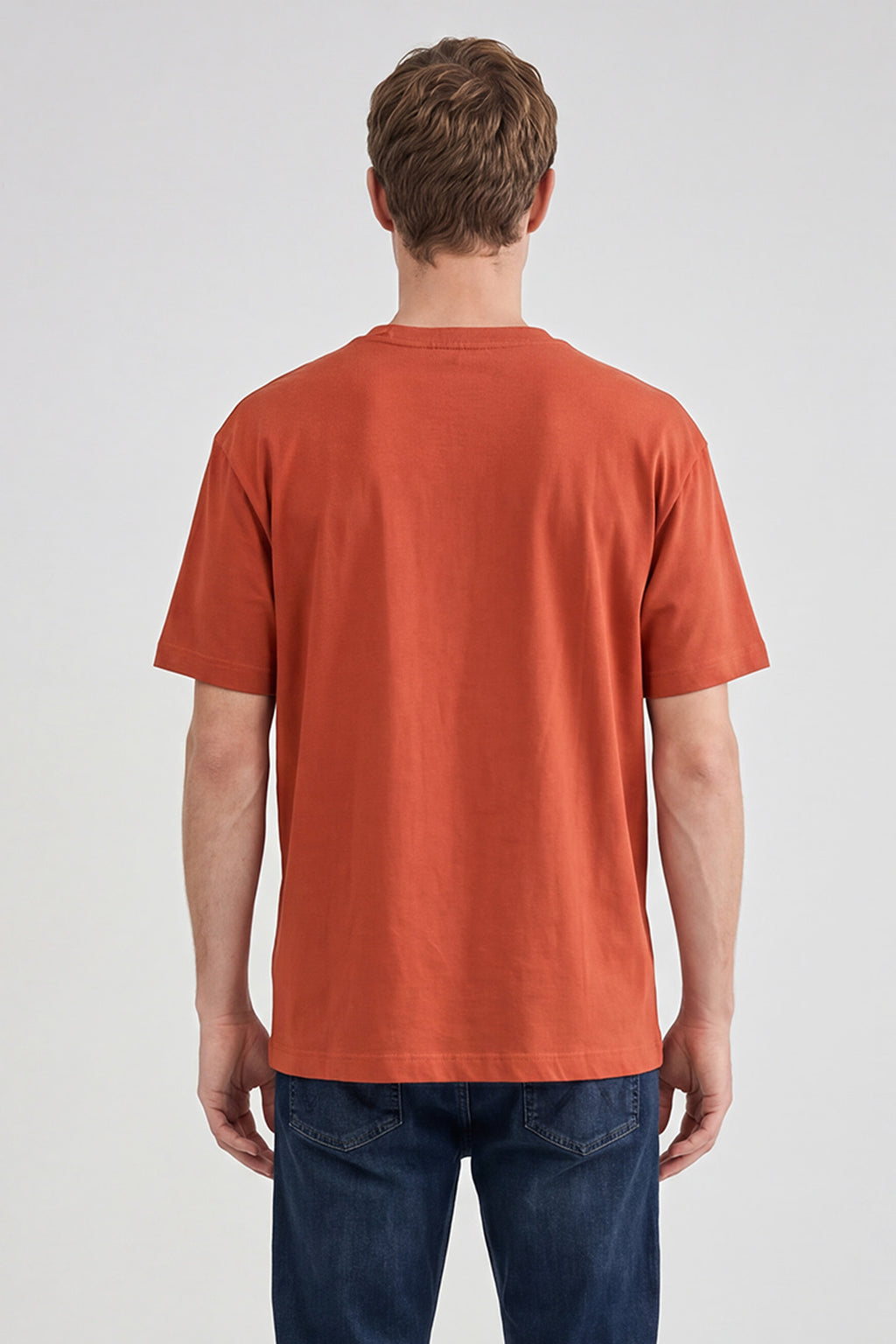 Relaxed Fit Small Logo Erkek T-Shirt Wrangler
