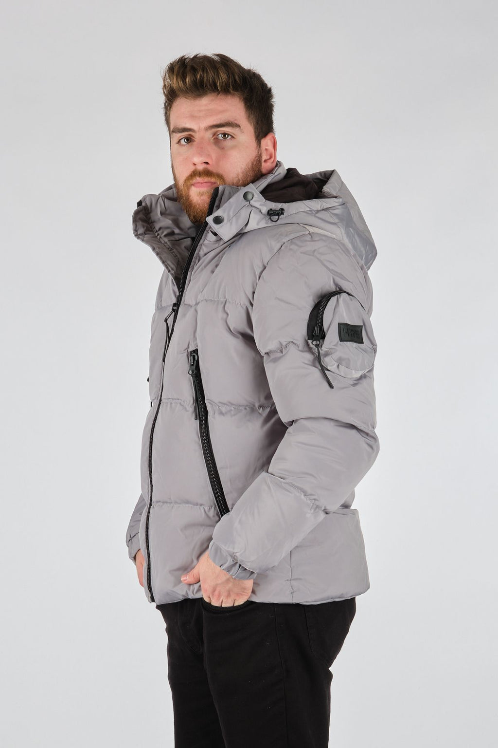 Rugu Erkek Oversize Kapüşonlu Kışlık Mont - Minimalist Tasarım