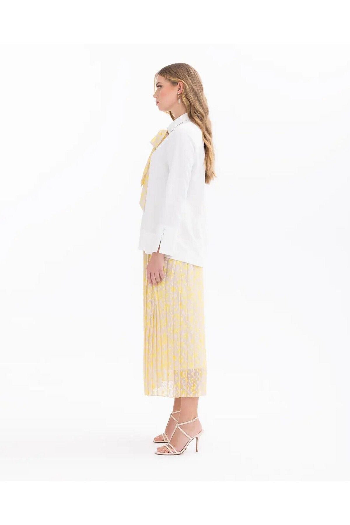 SCL Minimalist Oversize Gömlek Yaka Uzun Kol Kadın Bluz - Günlük & İş
