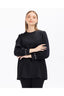 SCL Oversize Minimalist Yuvarlak Yaka Kadın Bluz - Günlük & İş