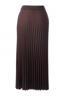 Scl Kadın Regular Kalıp Esnek Bel Pliseli Maxi Etek Polyester Kumaş 10002521611019