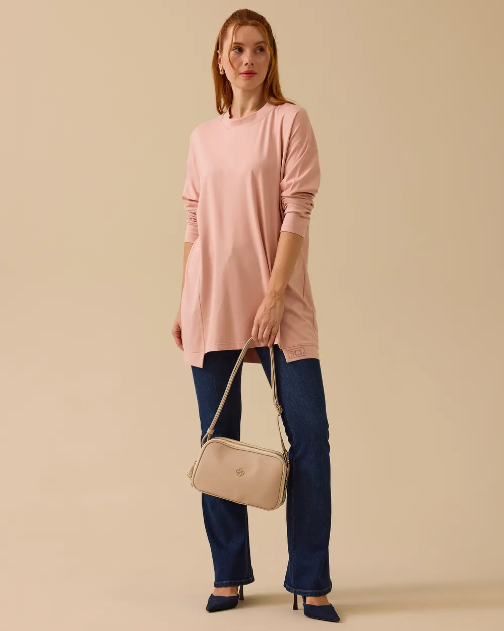 Scl Kadın Yuvarlak Yaka Basic Tunik 10002511211055 Translation missing: tr.content.product_image_main