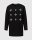Scl Kadın Yuvarlak Yaka Taşlı  Sweatshirt 10002422311004