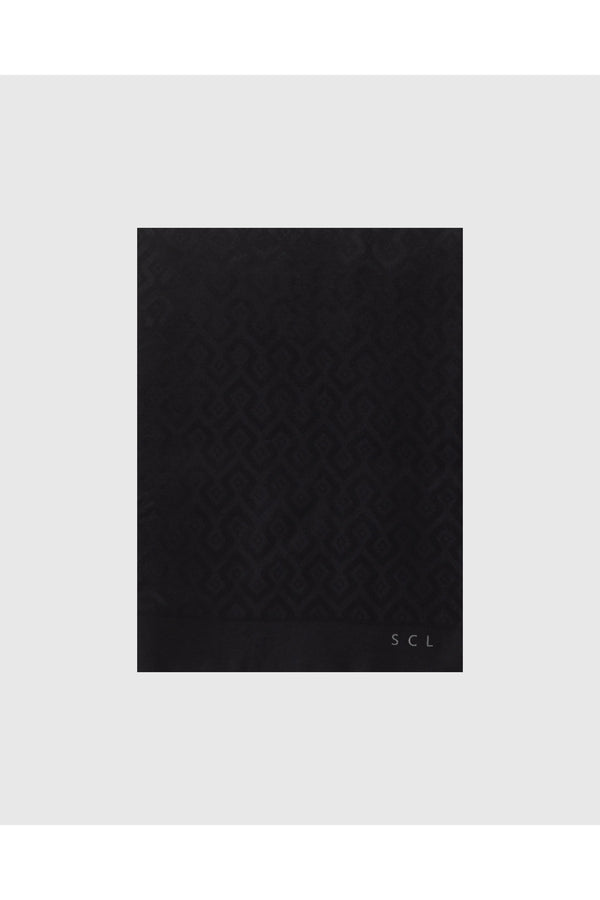 SCL Minimalist Geometrik Desen Kadın Şal - Oversized & Şık
