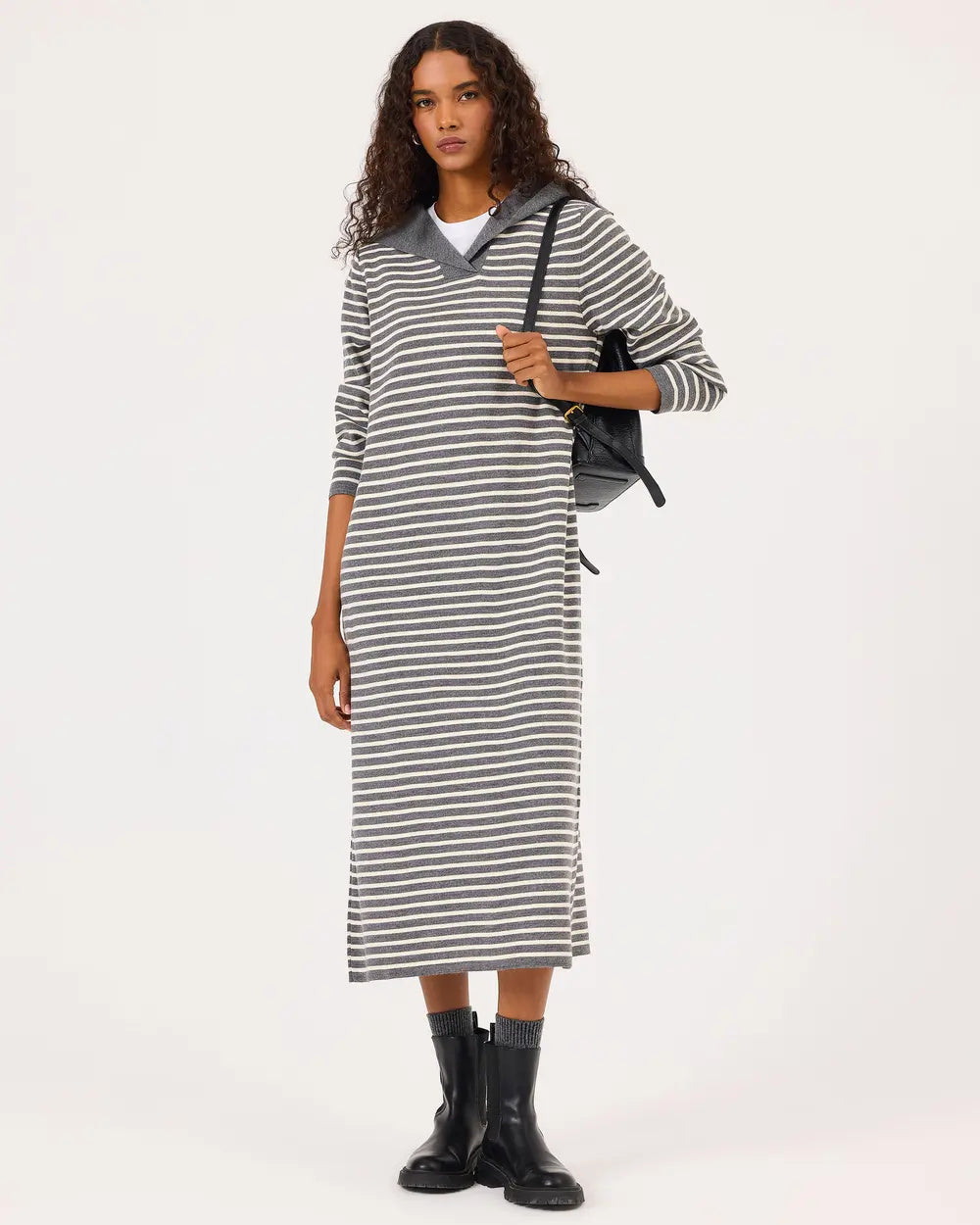 Scl Uzun Kollu Midi Boy Triko Kadın Elbise 10002421711008 Ana görsel
