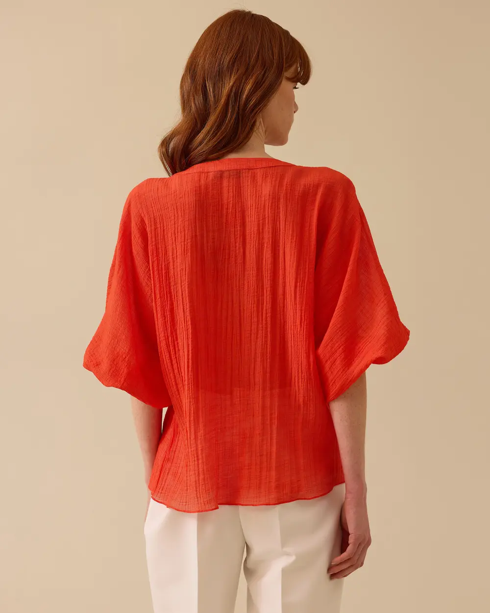 Seçil Oversize Yarasa Kol Bluz - Minimalist Günlük Tarz Translation missing: tr.content.product_image_secondary