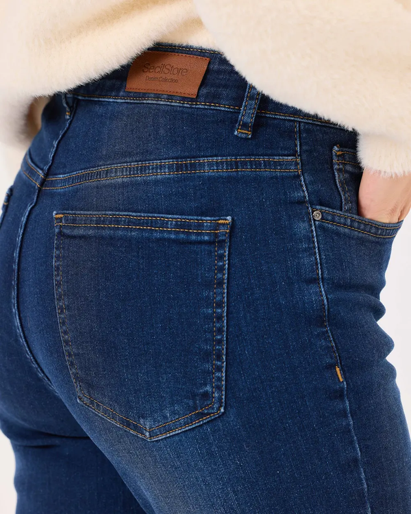 Seçil Kadın Cepli Dar Parça Jean Pantolon 10002422210007