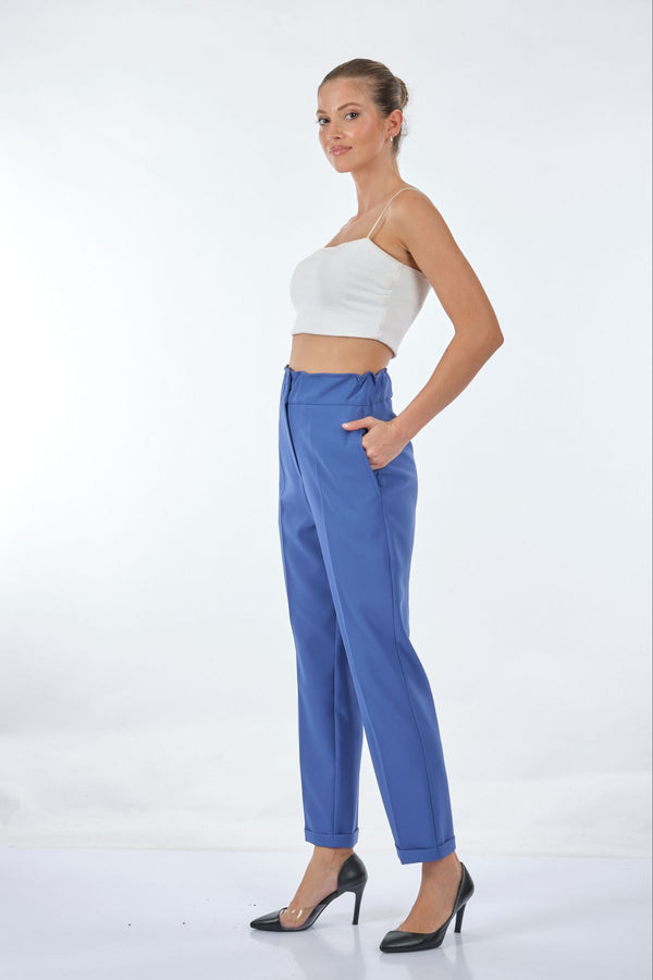 Seçil Yüksek Bel Midi Pantolon - Oversize, Minimalist, Günlük & İş