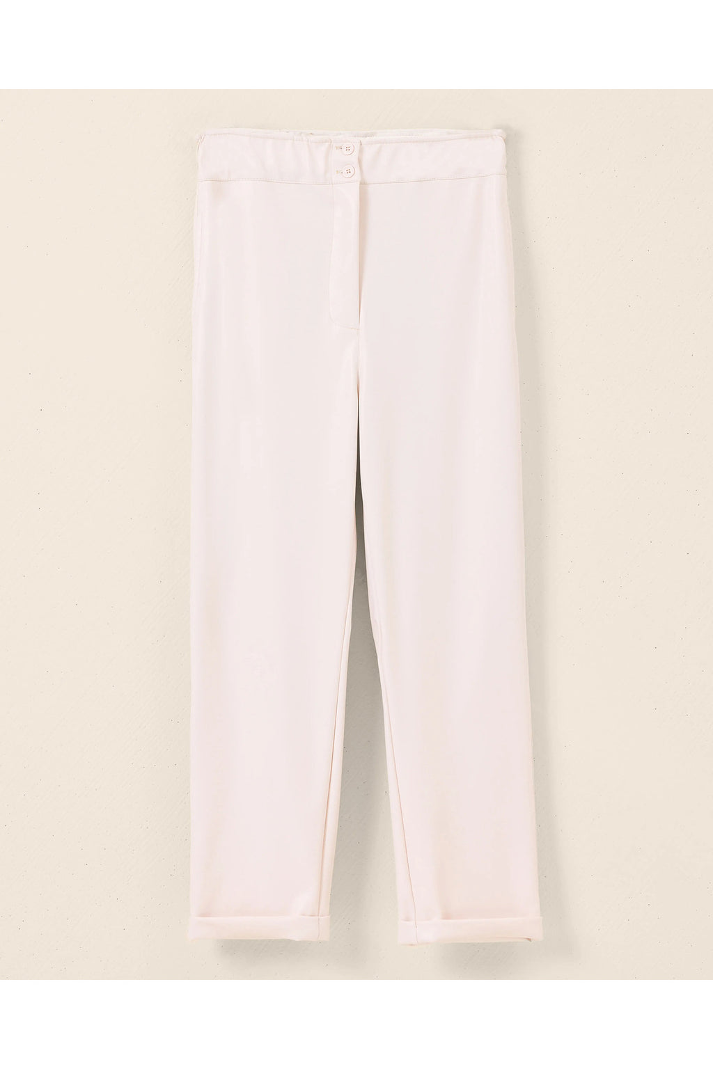 Seçil Minimalist Yüksek Bel Crop Deri Pantolon - Günlük & Şık