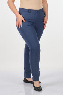 Seleste Minimalist Yüksek Bel Dar Paça Kadın Pantolon - Günlük & İş