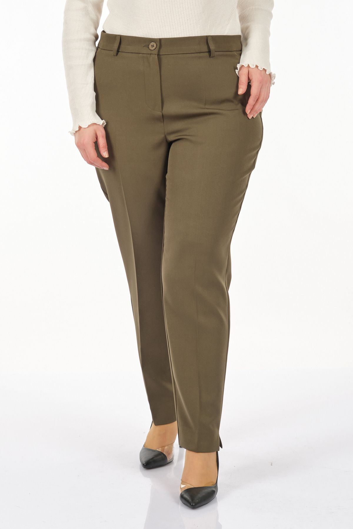 Seleste Minimalist Kadın Pantolon - Regular Fit - Günlük Kullanım İçin İdeal