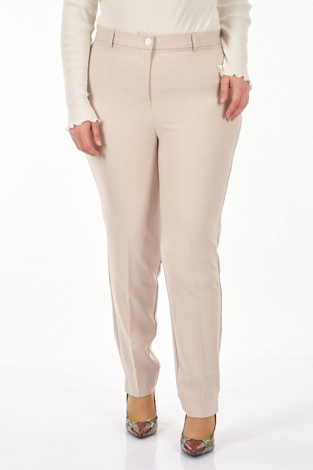 Seleste Minimalist Kadın Pantolon - Regular Fit - Günlük Kullanım İçin İdeal