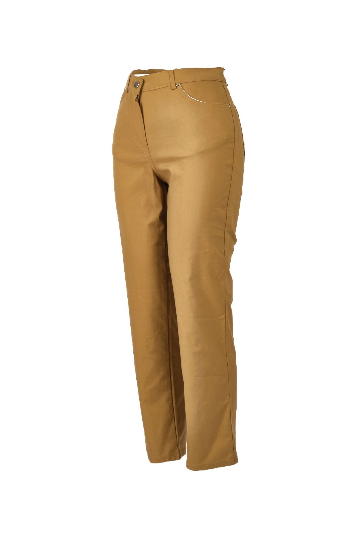 Seleste Minimalist Yüksek Bel Regular Fit Kadın Pantolon - Günlük Kullanım