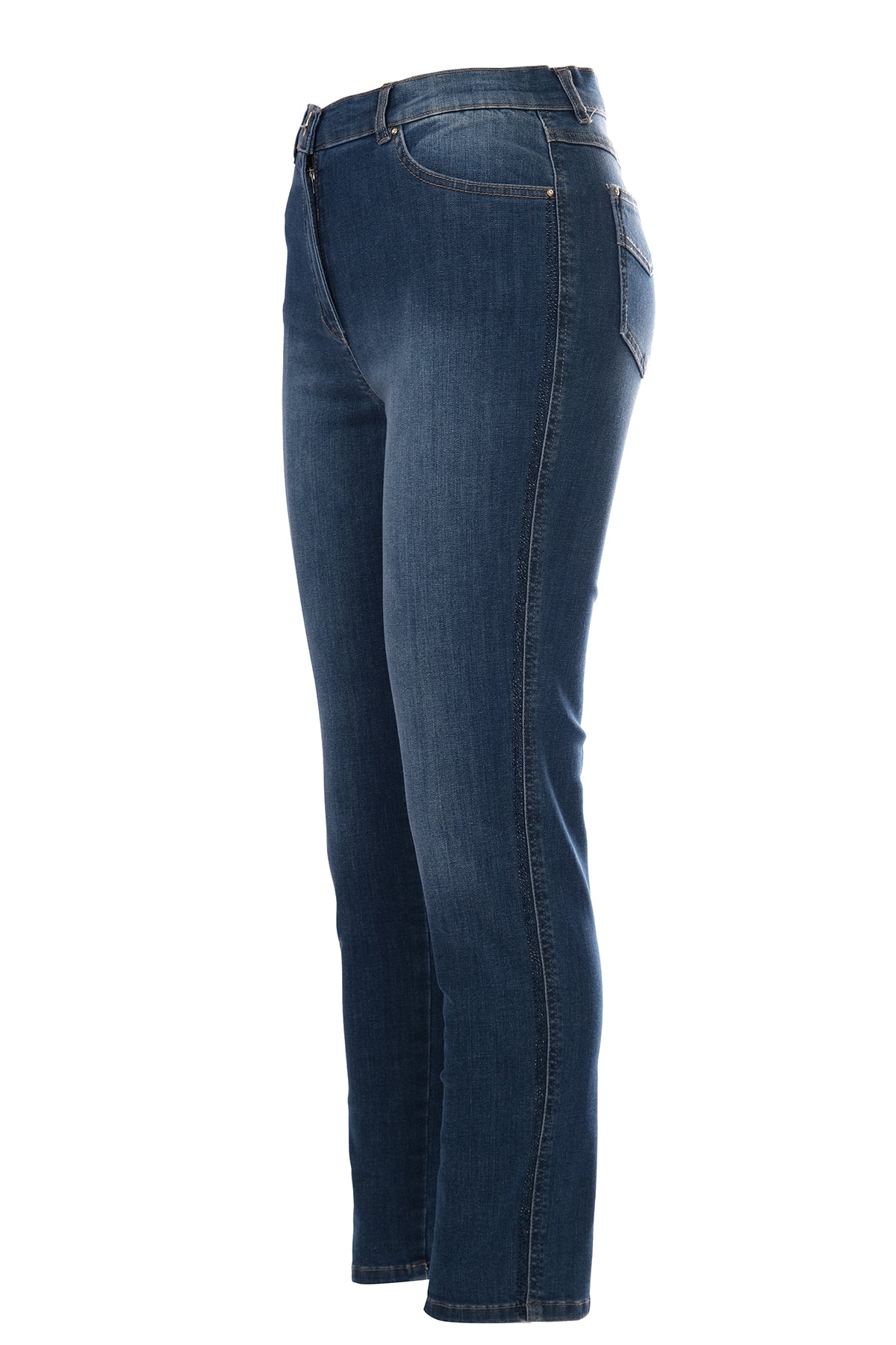 Seleste Minimalist Yüksek Bel Dar Paça Jean Pantolon - Günlük Şıklık Translation missing: tr.content.product_image_secondary