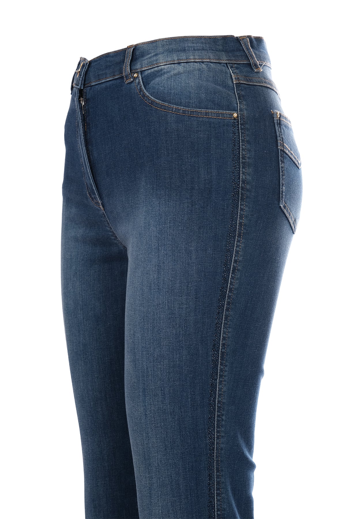 Seleste Minimalist Yüksek Bel Dar Paça Jean Pantolon - Günlük Şıklık