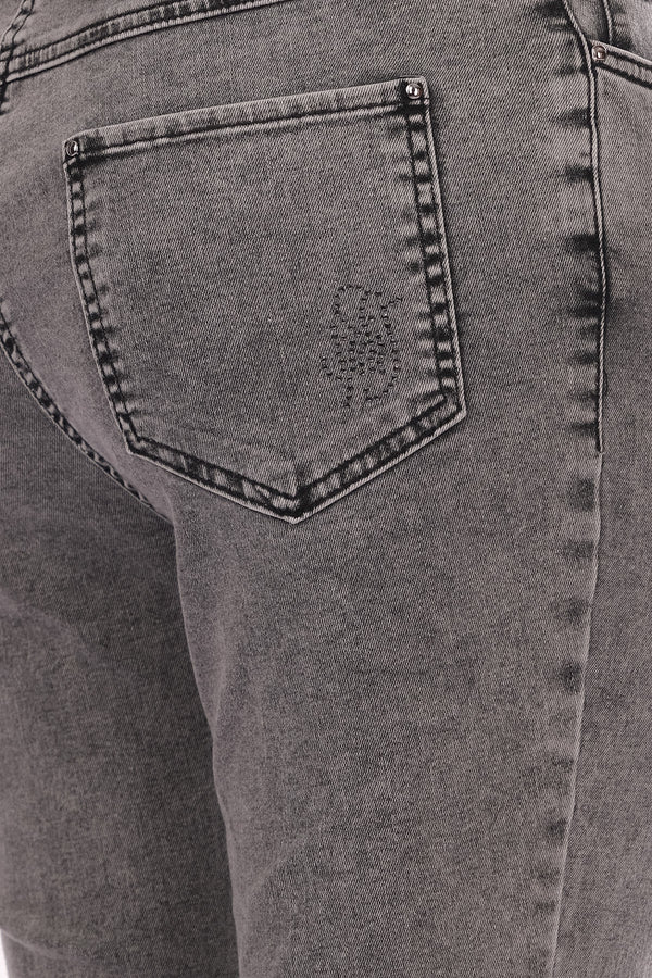 Seleste Yıldız Detaylı Midi Jean Pantolon - Minimalist Stil