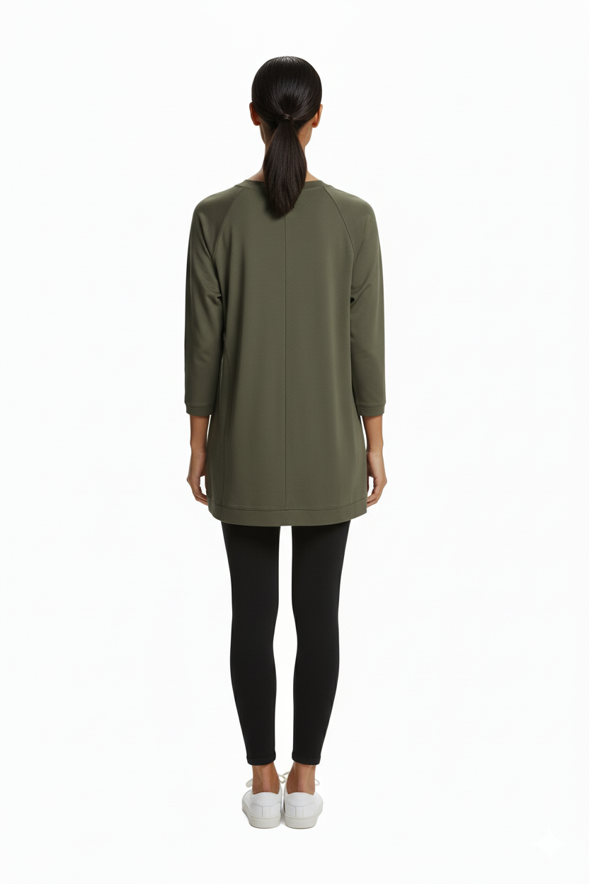 sıfır yaka basic tunik Scl