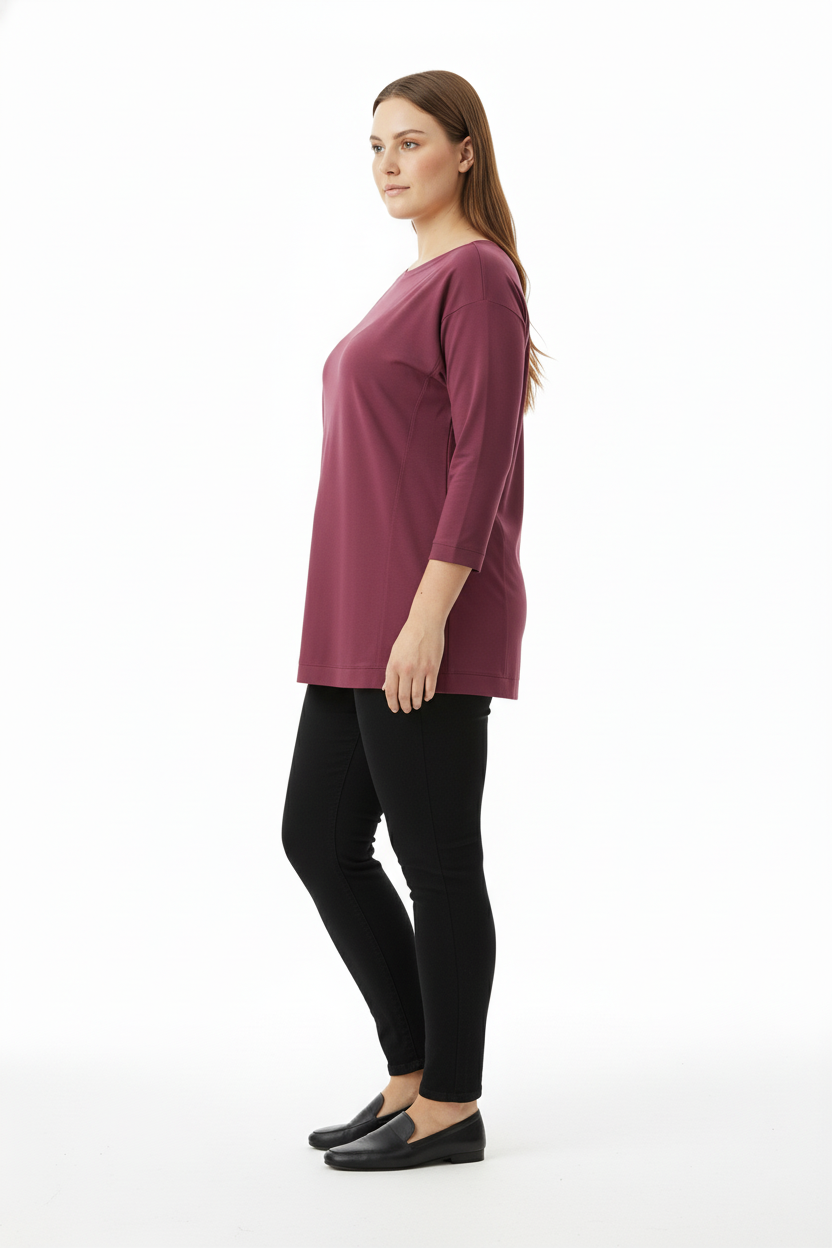 sıfır yaka basic tunik Scl
