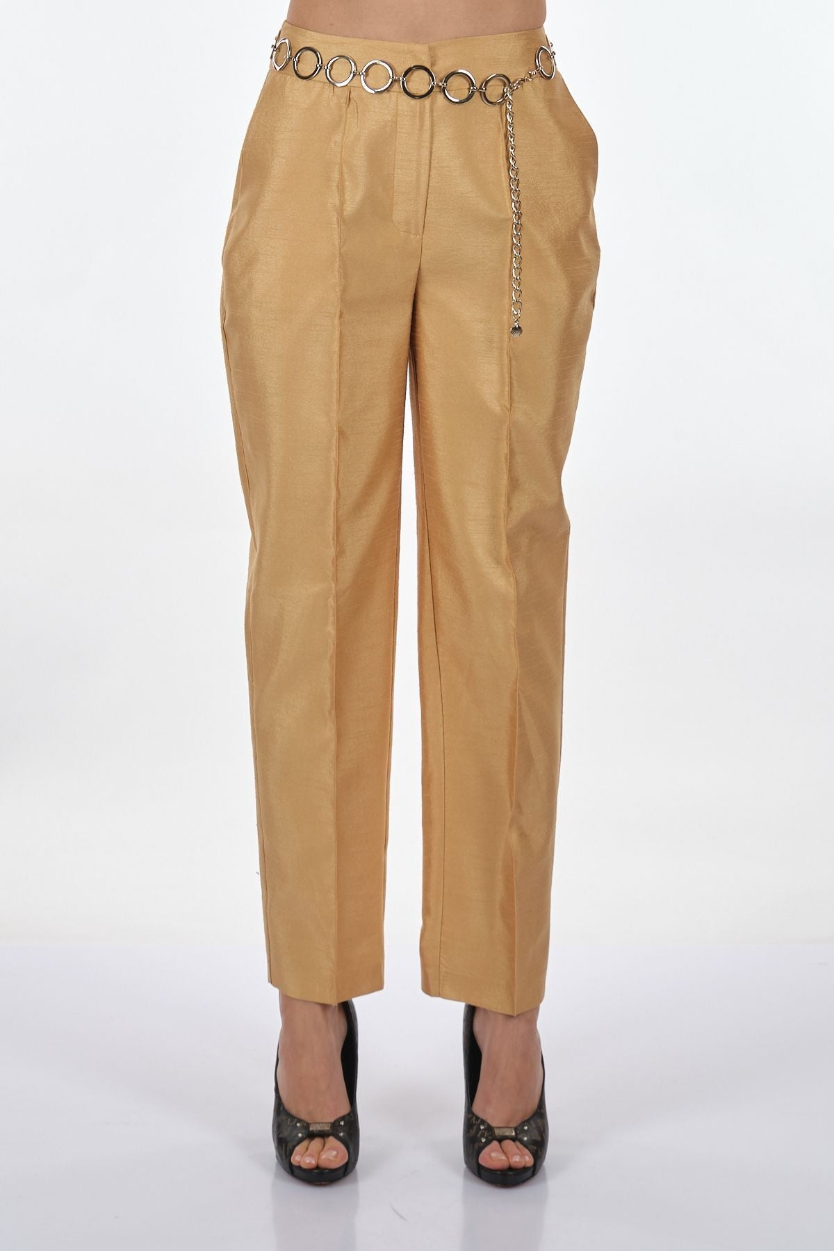 SLeeN Minimalist Midi Kadın Pantolon - Yüksek Bel, Modern Kesim Translation missing: tr.content.product_image_main