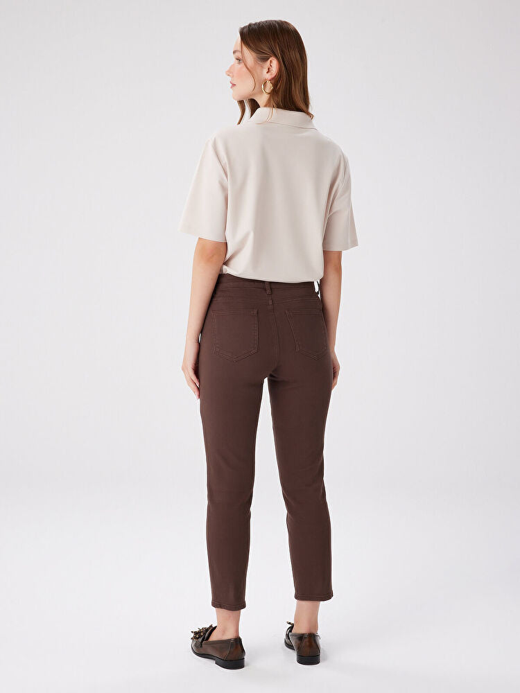 Slim Fit Coton Parça Boya Pantolon FAİK SÖNMEZ