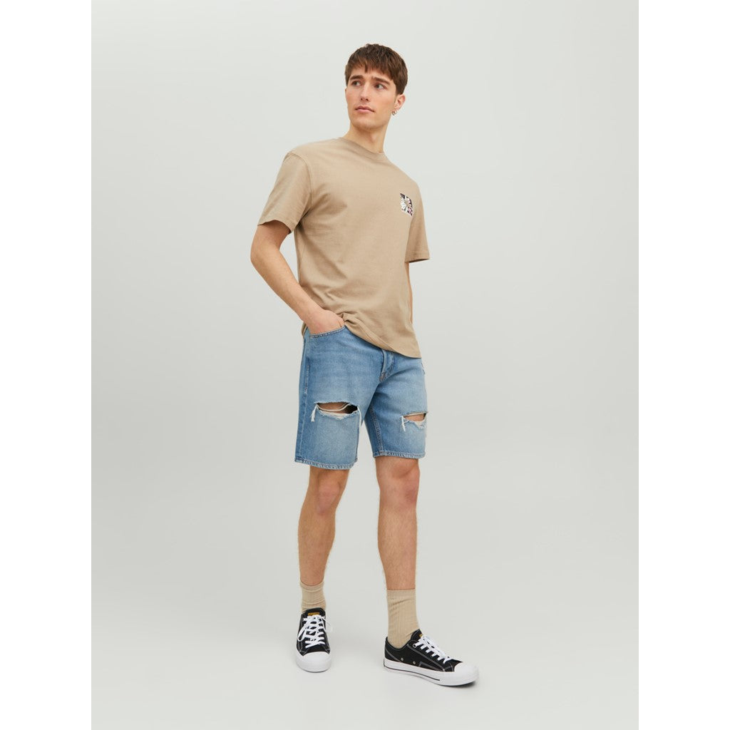 Jack&Jones Oversize Yırtık Detaylı Denim Şort - Rahat ve Şık