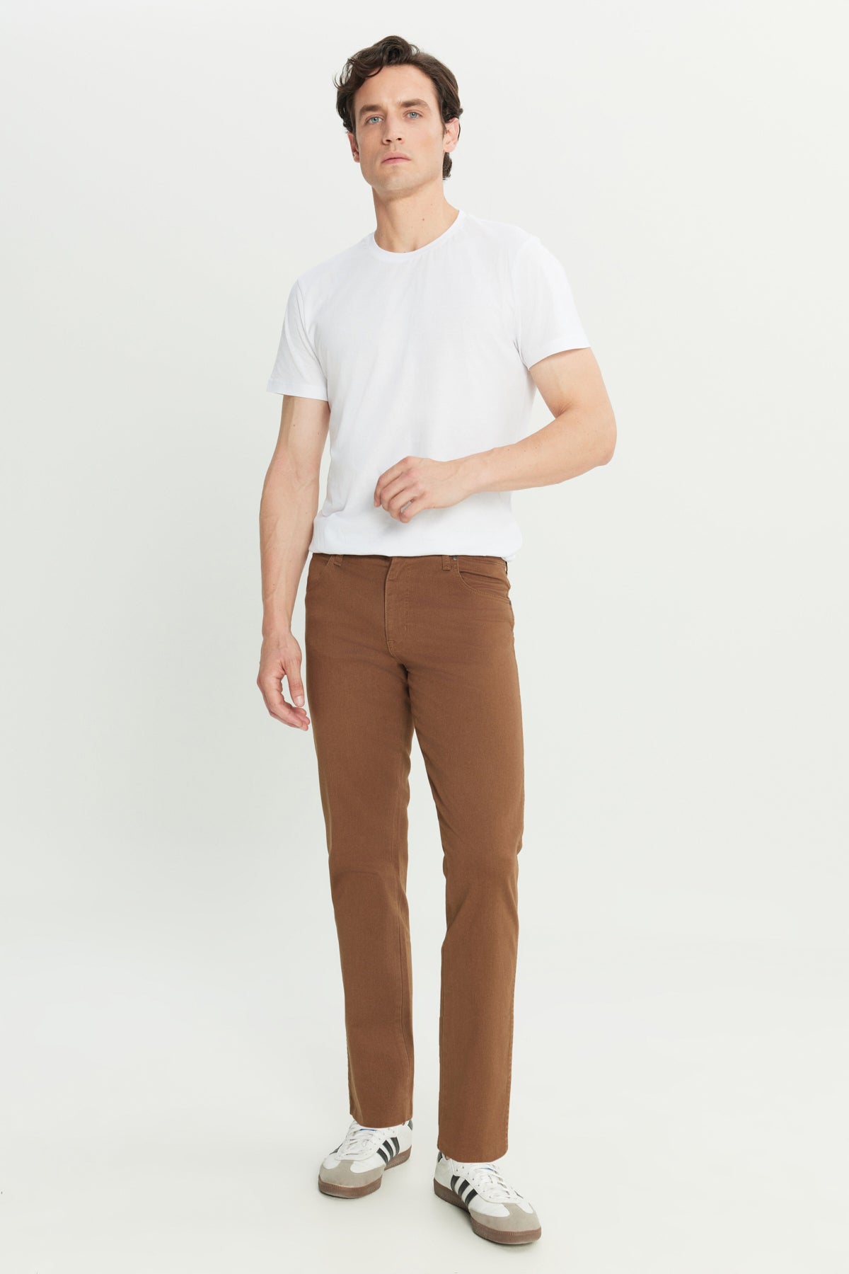 Straight Fit Düz Kesim Normal Bel Açık Kahverengi Esnek Texas Authentic  Wrangler
