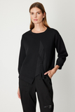 Kırışık Kumaş Detaylı Sweat On
