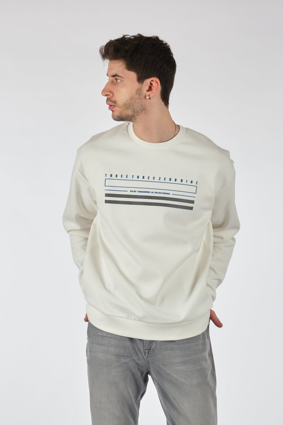Gmg Fırenze Oversize Erkek Sweatshirt - Minimalist ve Rahat