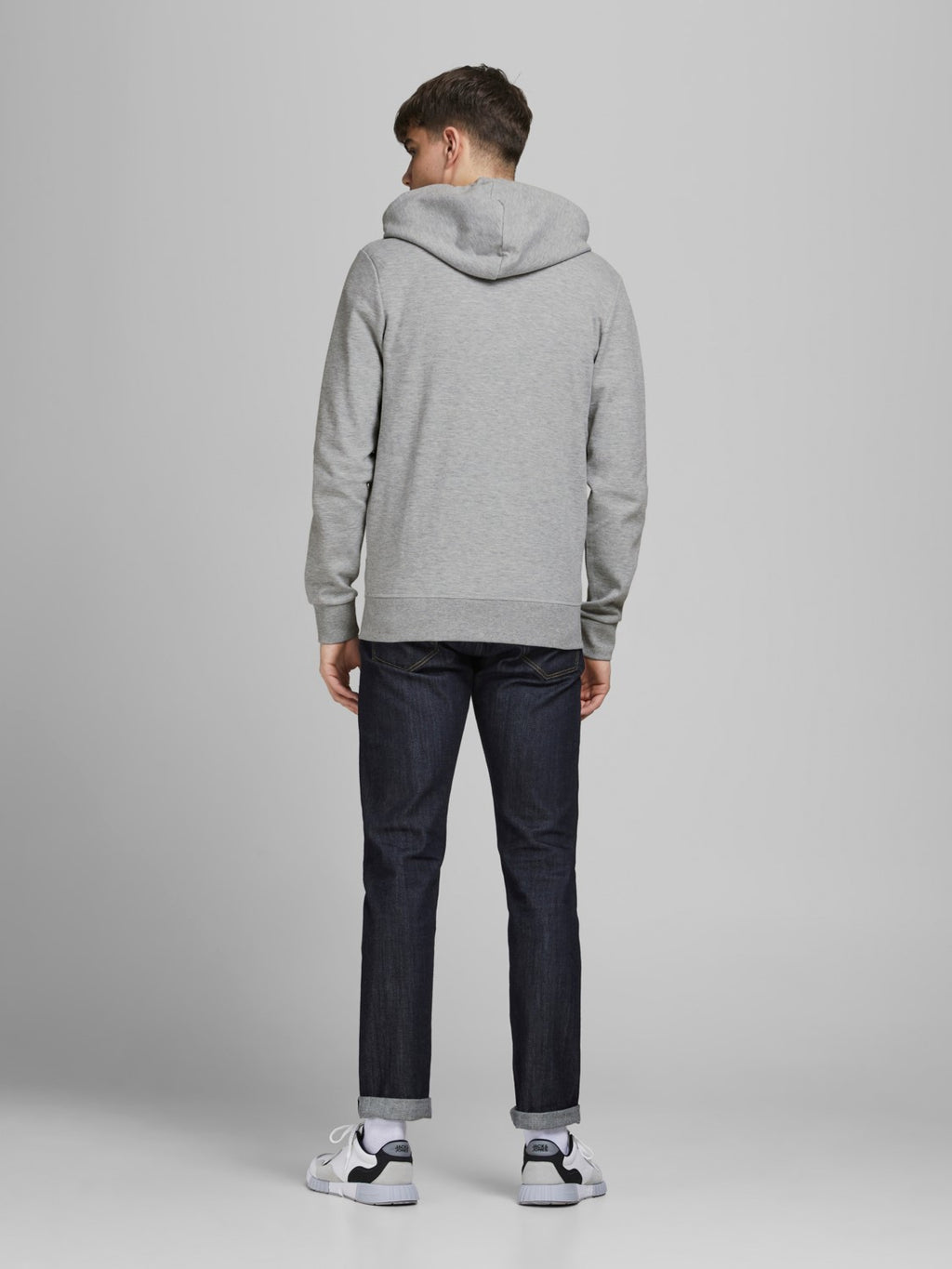 Jack&Jones Oversize Fermuarlı Kapüşonlu Erkek Sweatshirt - Günlük ve Spor