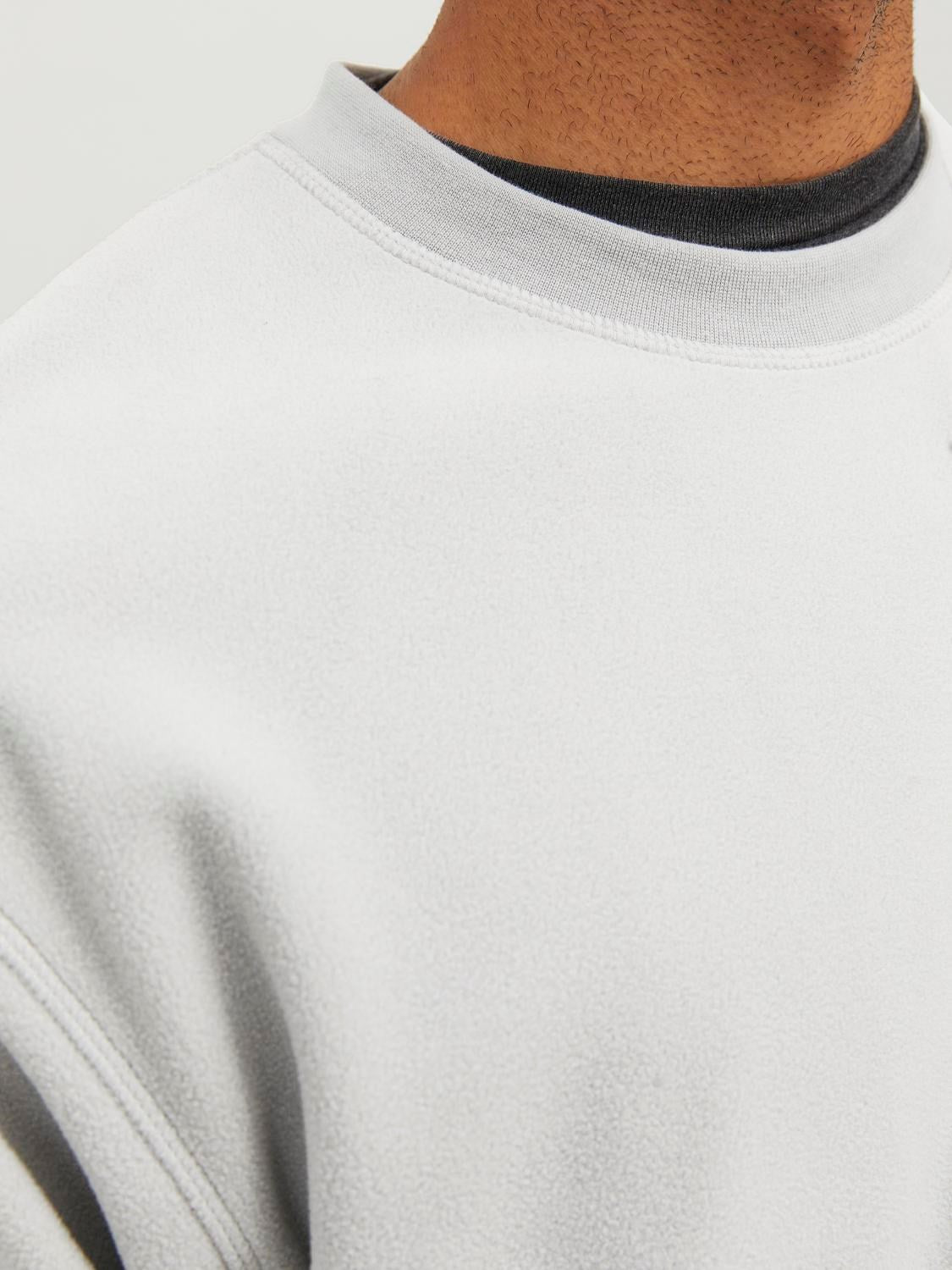 Jack&Jones Erkek Oversize Sweatshirt - Minimalist Stil - Günlük Kullanım