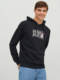 Jack&Jones Erkek Kapüşonlu Sweatshirt - Oversize & Rahat