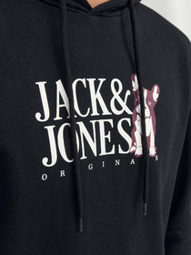 Jack&Jones Erkek Kapüşonlu Sweatshirt - Oversize & Rahat