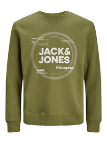 Jack&Jones Erkek Oversize Sweatshirt - Minimalist Tasarım - Günlük Kullanım