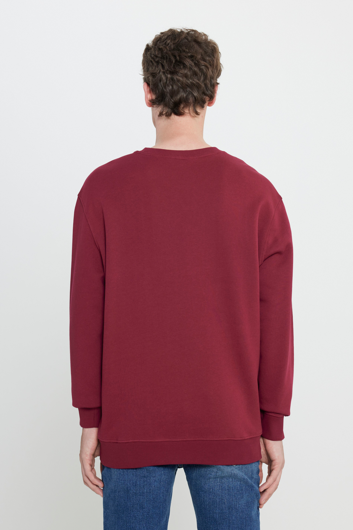 Regular Fit Bisiklet Yaka İçi Polarlı Sweatshirt Lee