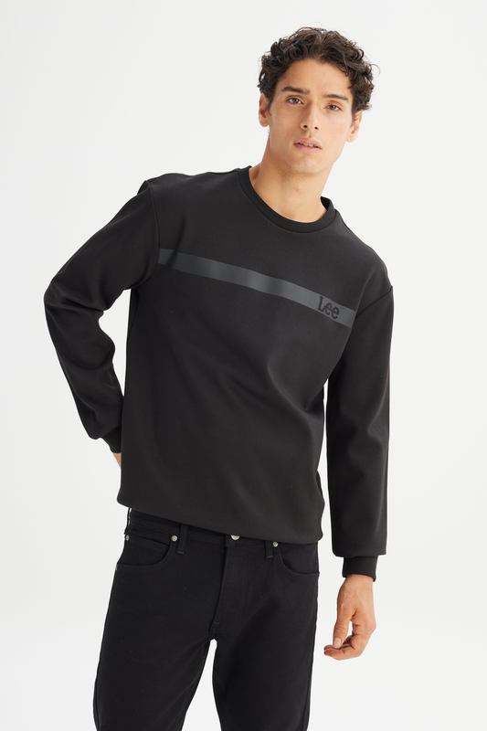 Regular Fit Normal Kesim Bisikler Yaka Sweatshirt Lee