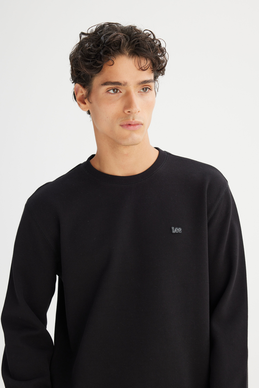 Regular Fit Normal Kesim Bisiklet Yaka Baskılı Sweatshirt Lee