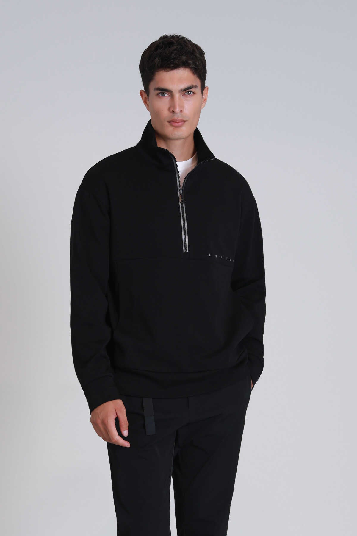 Lufian Minimalist Oversize Erkek Sweatshirt - Günlük Kullanım Translation missing: tr.content.product_image_main