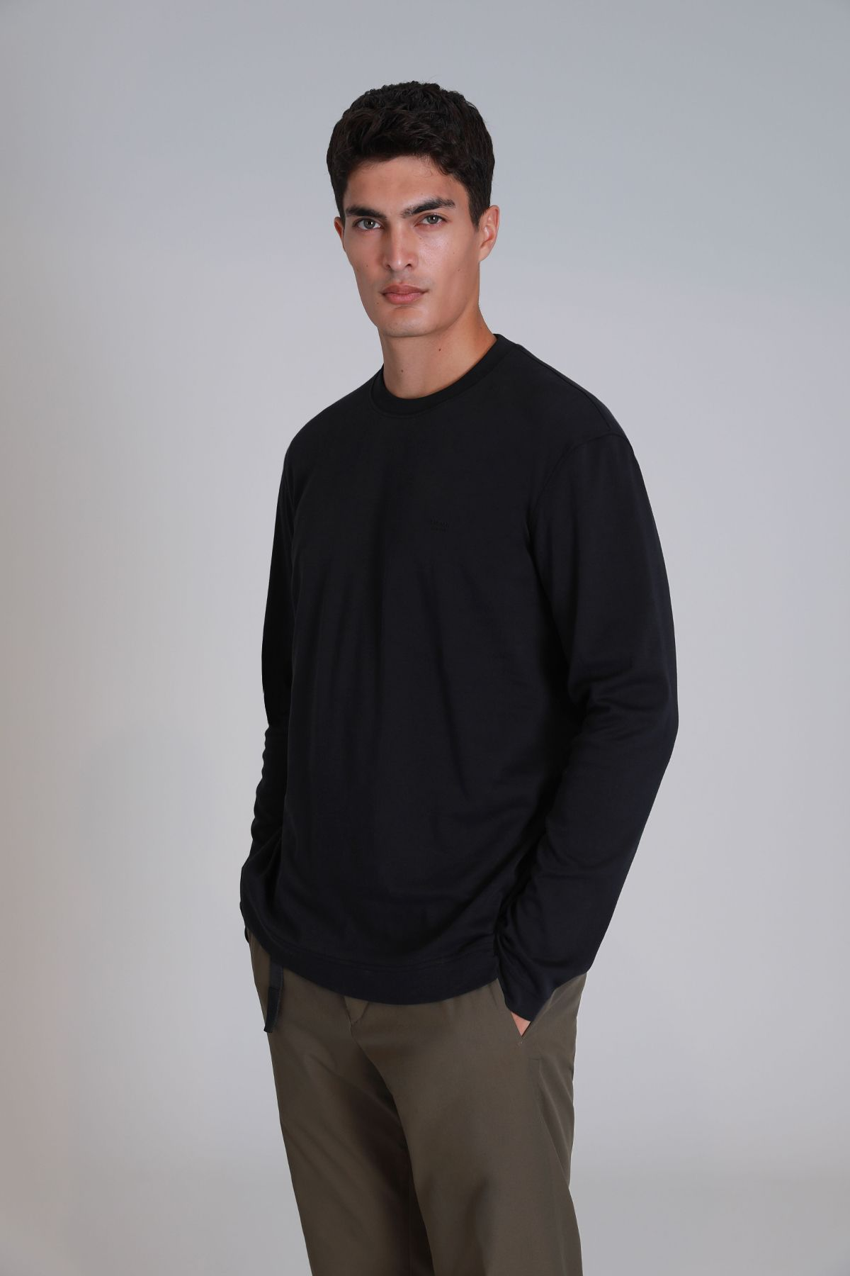 Lufian Minimalist Uzun Kol Regular Fit Erkek Sweatshirt - Günlük Şıklık