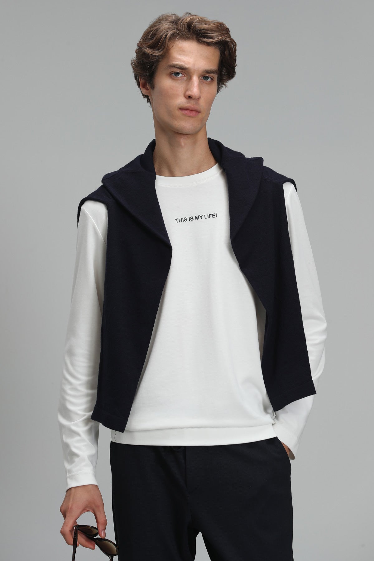Lufian Minimalist Oversize Uzun Kol Erkek Sweatshirt - Günlük Kombinleriniz İçin Translation missing: tr.content.product_image_main