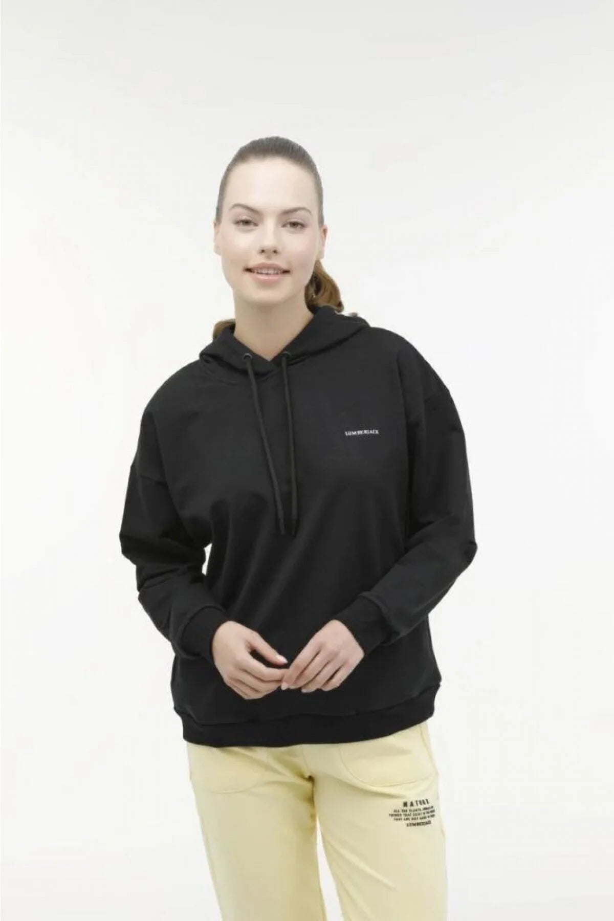Lumberjack Oversize Kapüşonlu Kadın Sweatshirt - Rahat ve Şık!