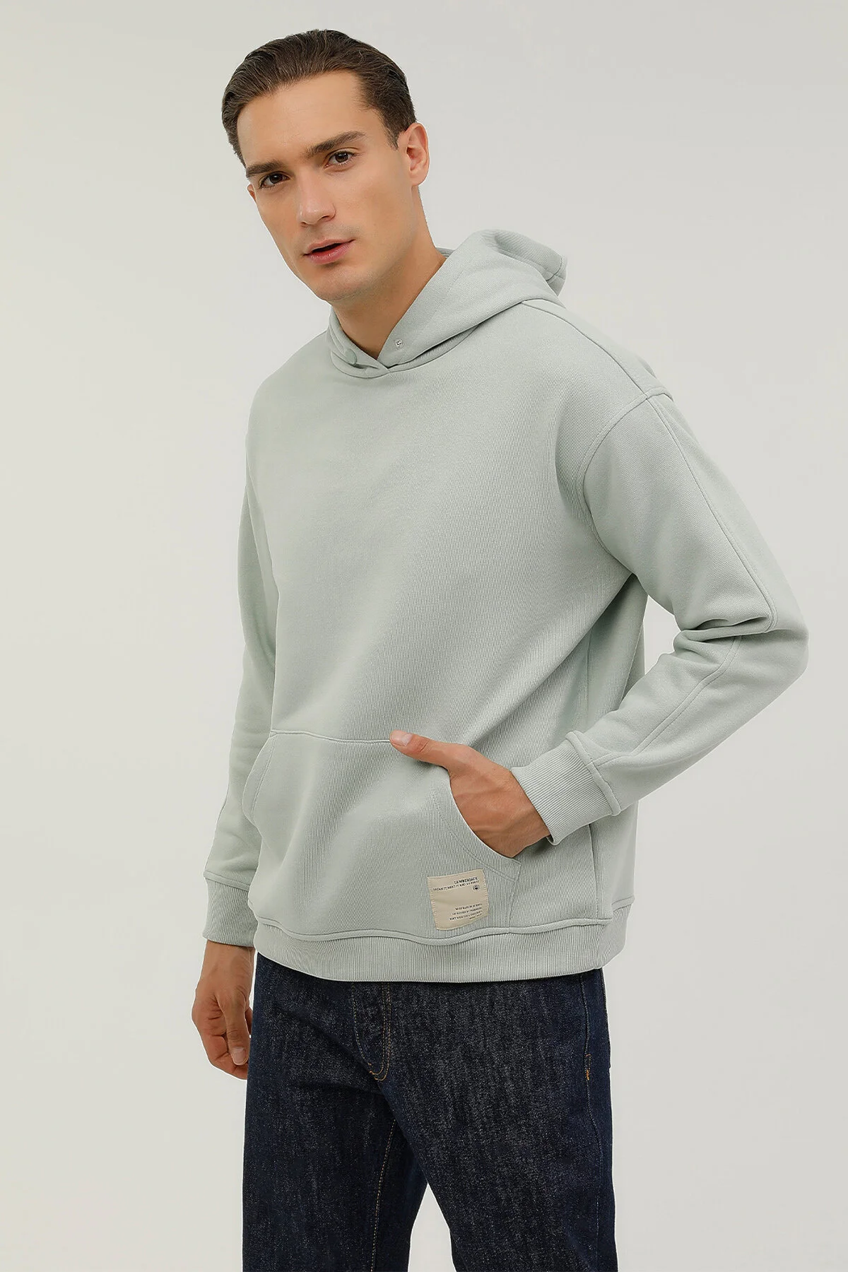 Lumberjack Erkek Oversize Kapüşonlu Sweatshirt - Rahat ve Şık Translation missing: tr.content.product_image_secondary