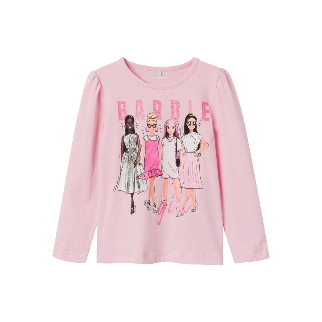 Barbie Baskılı UzunKol Kız Çocuk Sweatshirt-Minimalist Tarz Ana görsel
