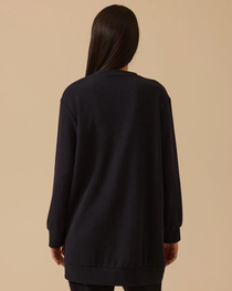 fermuar detaylı yuvarlak yaka sweatshirt Scl