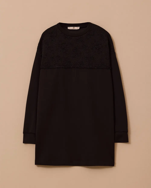 sim detaylı uzun sweatshirt Scl