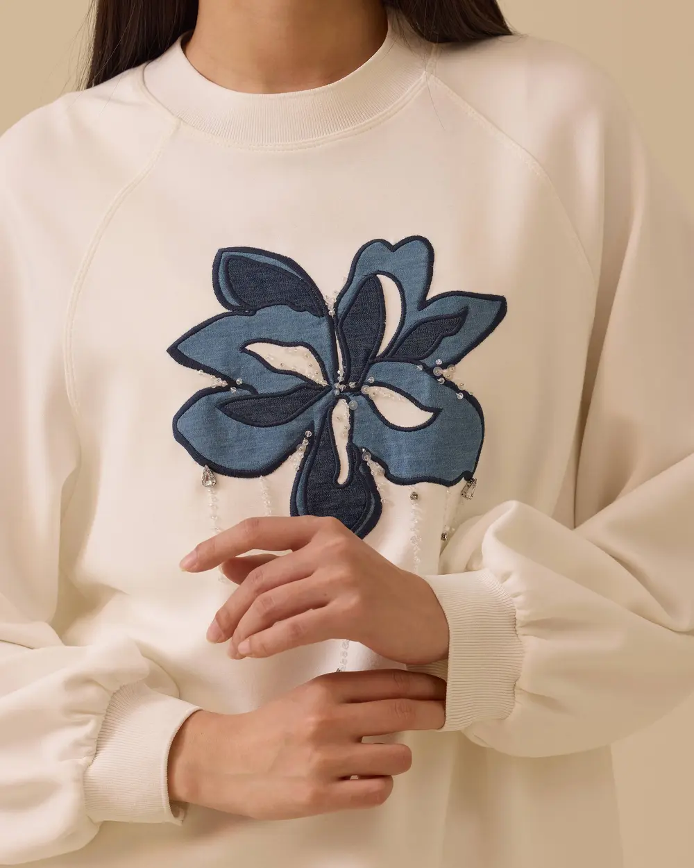 nakış detaylı sweatshirt Scl