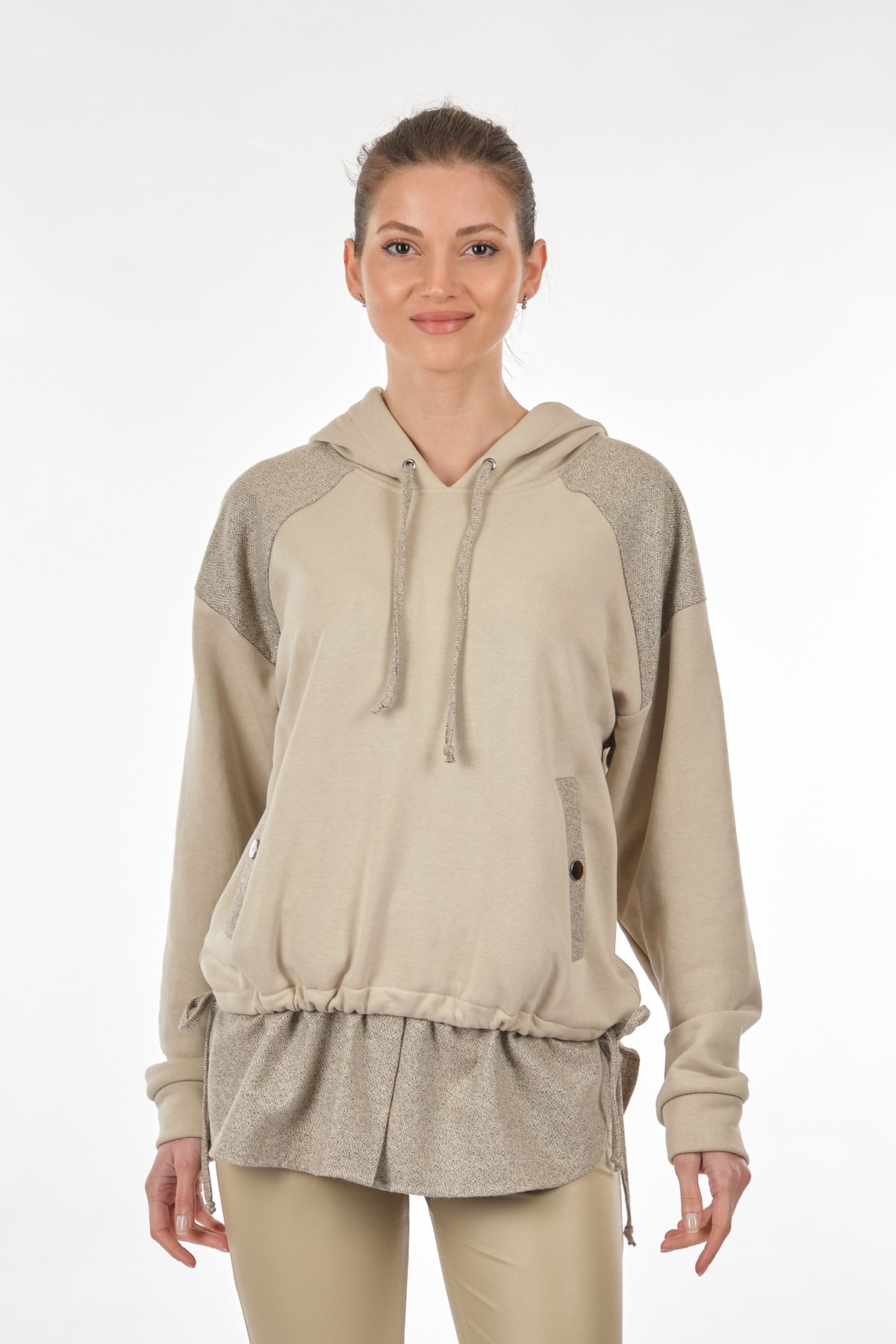 Unique Mode Oversize Kapüşonlu Kadın Sweatshirt - Rahat ve Şık
